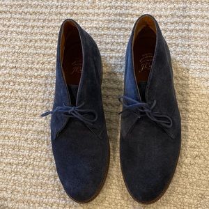 J.Crew blue suede chukka boot
